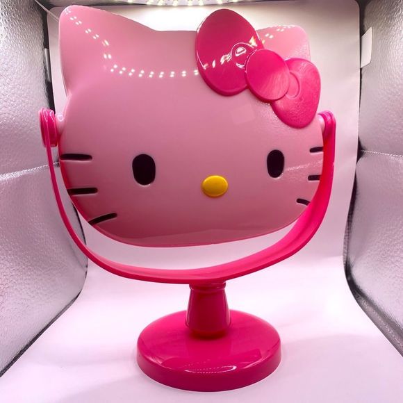 Hello Kitty Accessories - Hello Kitty Vanity  stand mirror Pink mirror